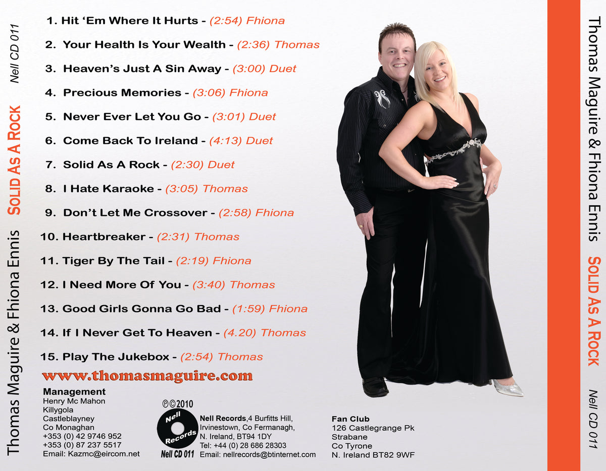 CD - Solid As A Rock - Thomas Maguire & Fhiona Ennis