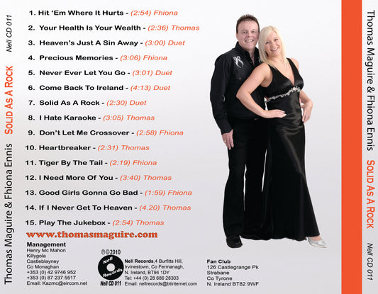 CD - Solid As A Rock - Thomas Maguire & Fhiona Ennis