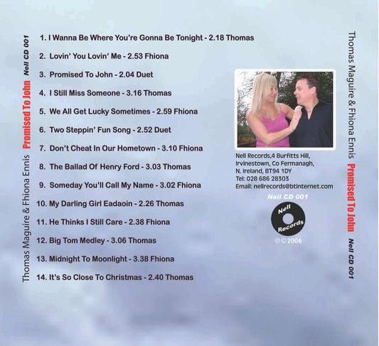 CD - Promised To John - Thomas Maguire & Fhiona Ennis