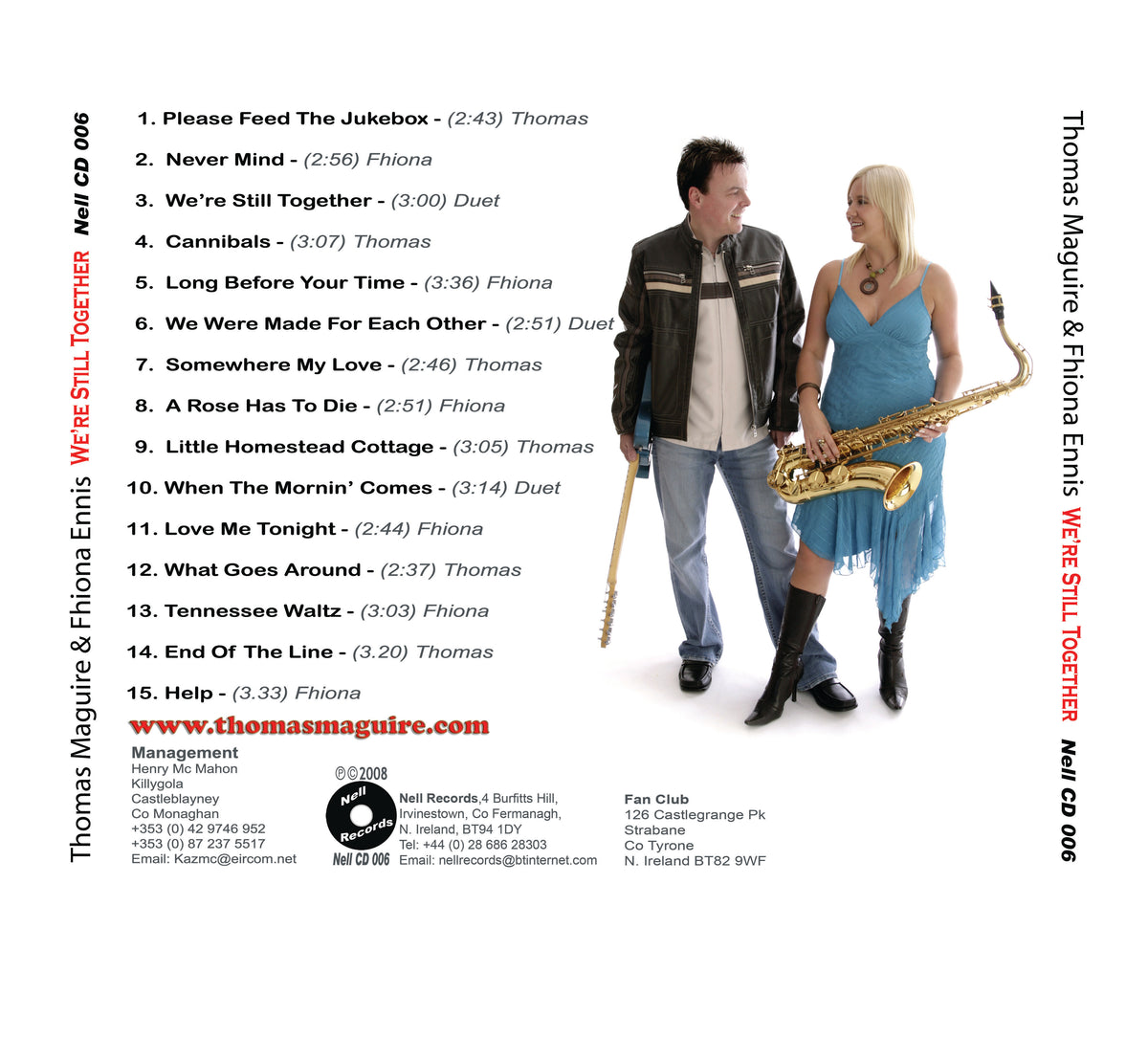 CD - We’re Still Together - Thomas Maguire & Fhiona Ennis